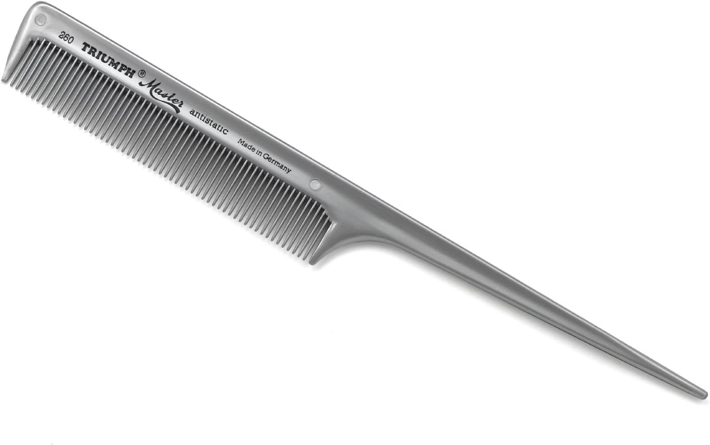 Triumph Master Tail Comb Silver 8" image number 1