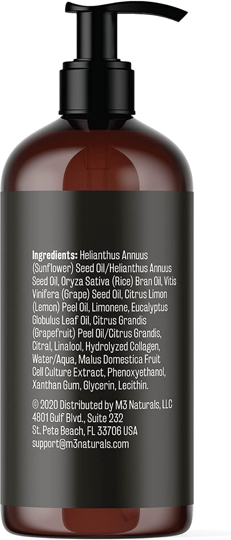 Anti Cellulite Massage Oil for Massage Therapy - Collagen and Stem Cell Skin Tightening Cellulite Cream for Women - 8 Fl Oz by M3 Naturals (2 Pack)