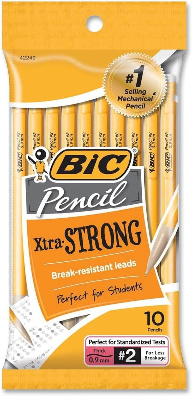 BIC Pencil Xtra Sparkle (Colorful Barrels), Medium Point (0.7 Mm), 10-Count image number 4
