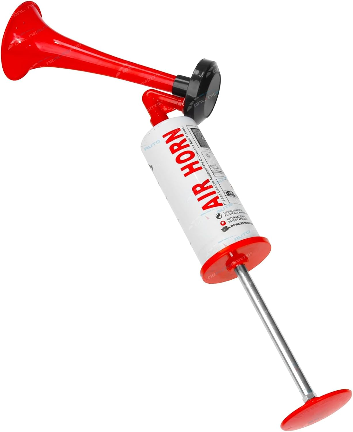 Hand Held Push Pump up Air Horn No Gas Required Signal Sport Boating Fun Warning image number 1