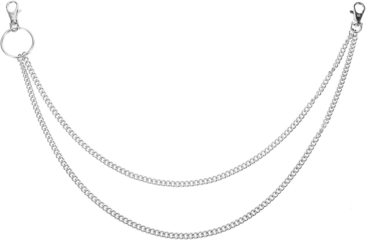 ORFOFE Punk Hip Hop Pant Chain for Men Versatile Wallet and Jeans Decoration Accessory Stylish Metal Chain Belt for Streetwear and Casual Outfits image number 6