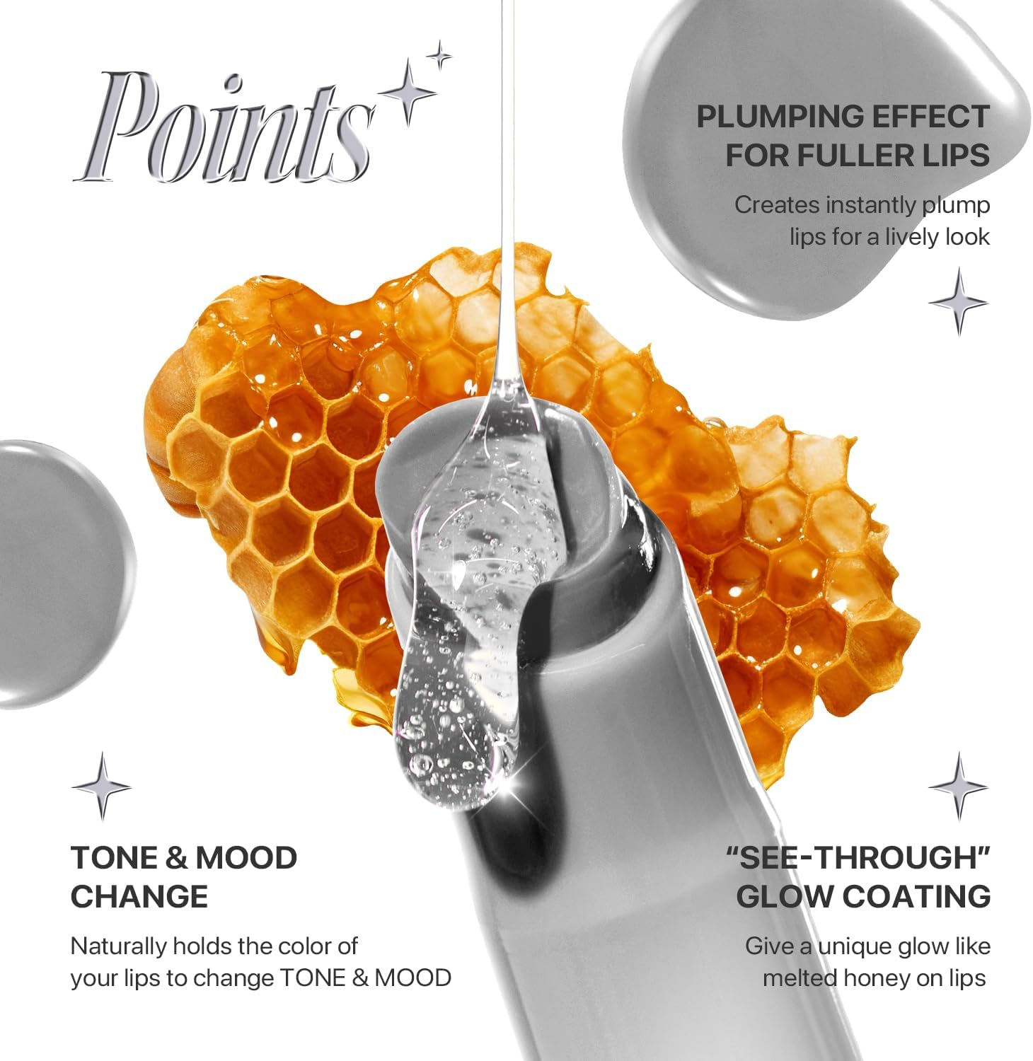 Nature Republic HONEY MELTING LIP 11-12 PLUMPING (12 See-Through Gray)