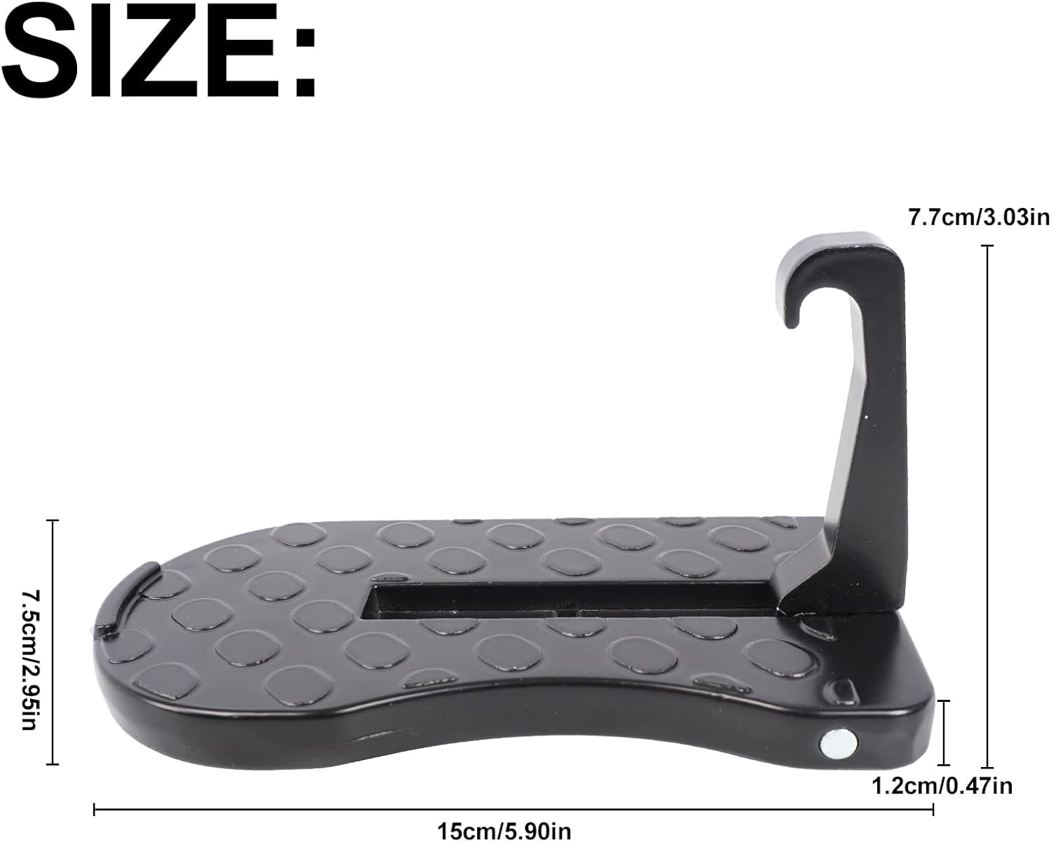 Car Door Step Can Be Folded Roof Rack Door Step up on Door Latch, Easy Access Door Step for Car Roof, Universal Fit for Cars and Suvs image number 1