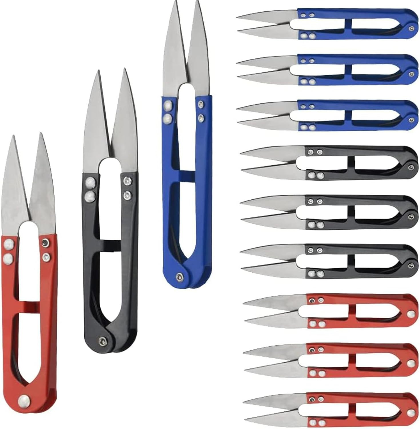 12 Pcs Thread Clippers Sewing Scissors 4.2 Inch Cutter Mini Snip Trimming Nipper Handheld Snippers Embroidery Clippers Sewing Scissors Gardening Scissors for Stitch (Multicolor)