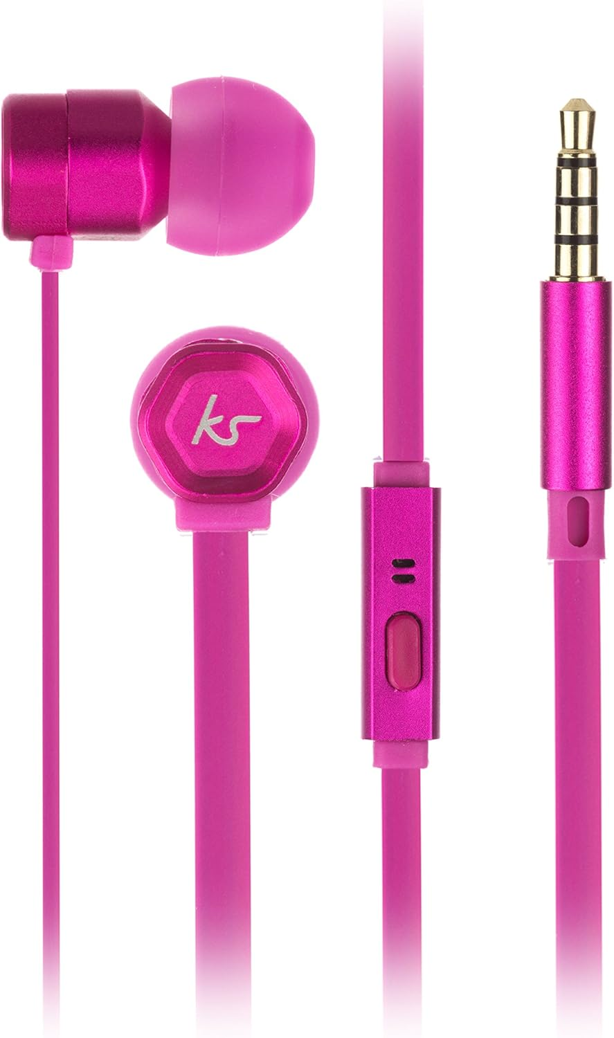 Kitsound Kit Sound Hive-Ear Headphone Microphone with Pink KSHIVBVCPI