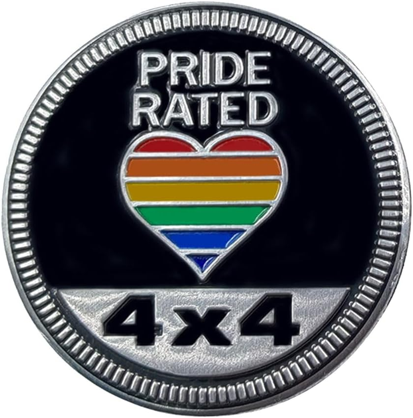 Car Badge Emblem, 4&times;4 Metal Car Exterior Badge Emblem, 3D Metal Auto round Emblem Decals Car Badge Decal Stickers Compatible with Jeep Wrangler Vehicles Suvs Trucks (Dog Rated) image number 2