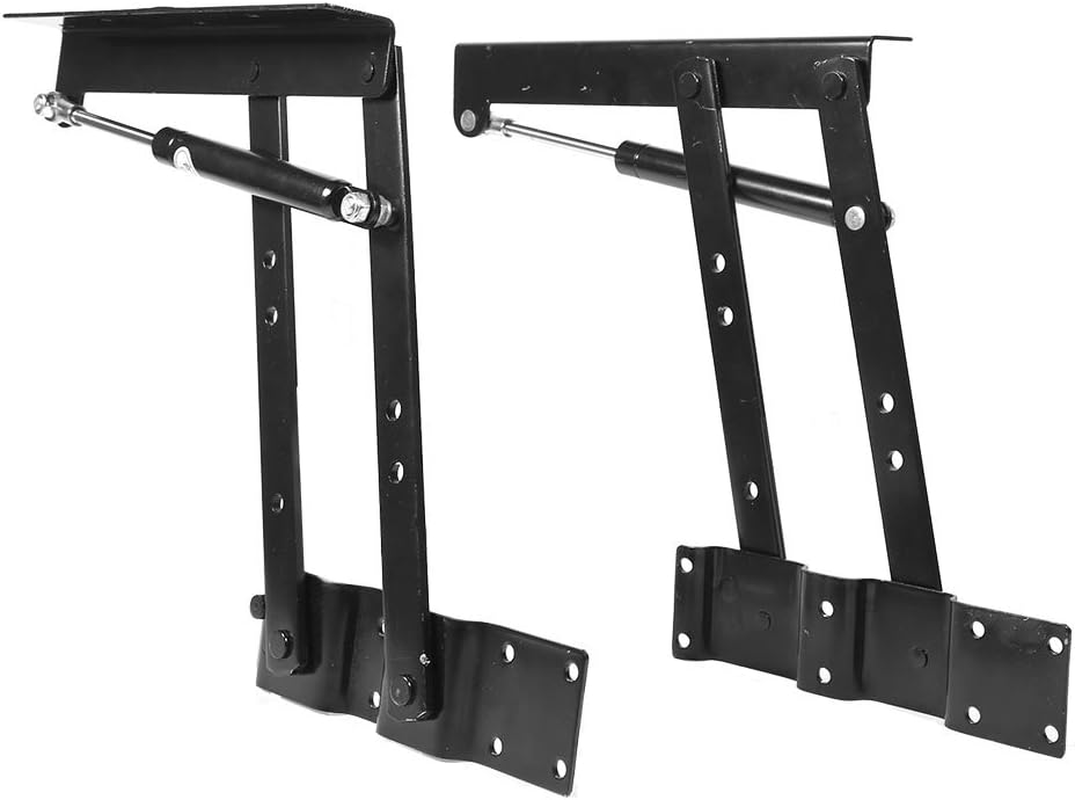 Adjustable 2PCS Folding Table Heavy Duty Household Table Lifting Frame, Lift up Hydraulic Hinge, Mechanism Hardware for Home Coffee Table Furniture Lifting Tool image number 1