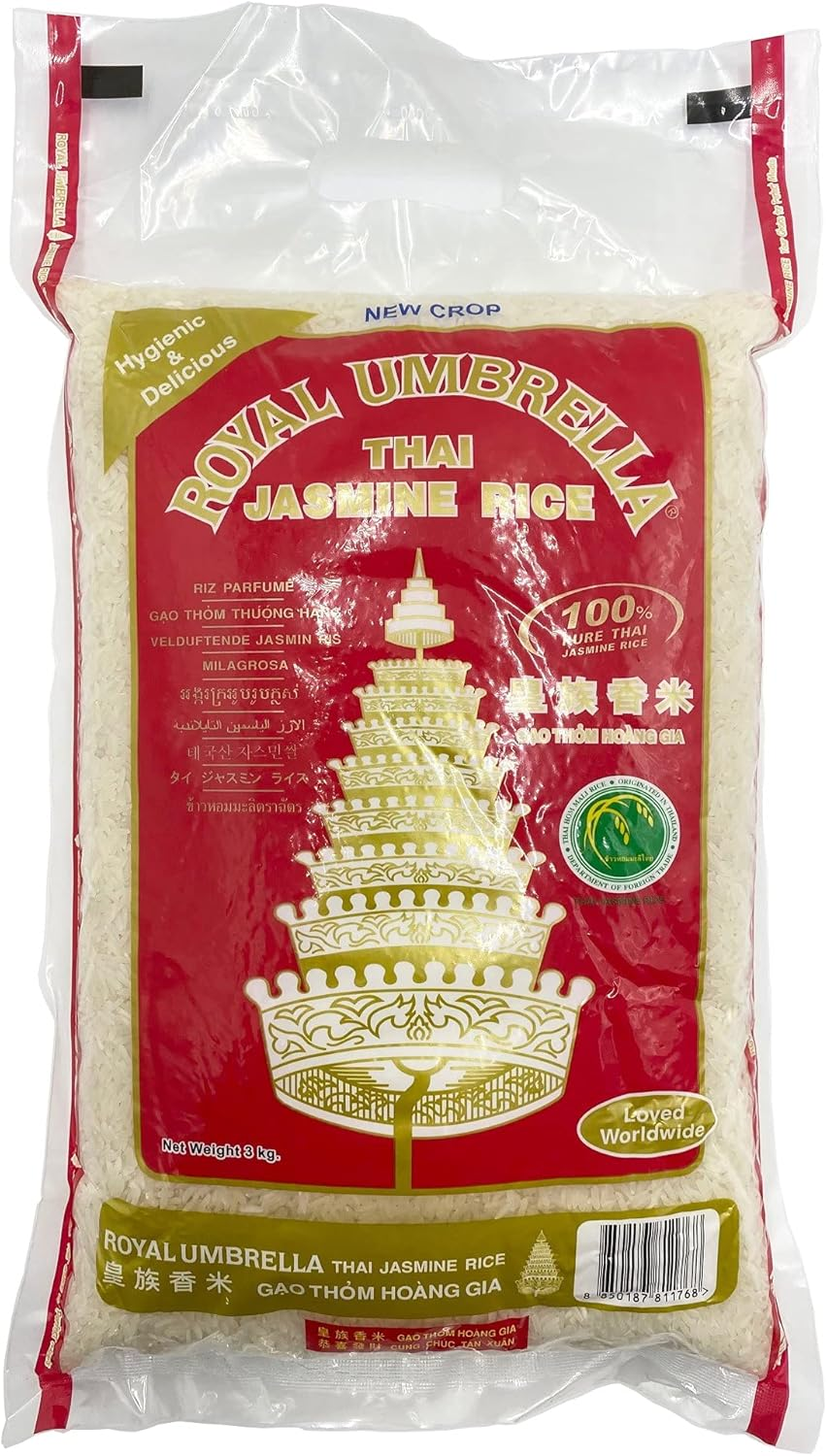 Royal Umbrella Thai Hom Mali Rice, 5 Kg (Pack of 1) MX0996 image number 5
