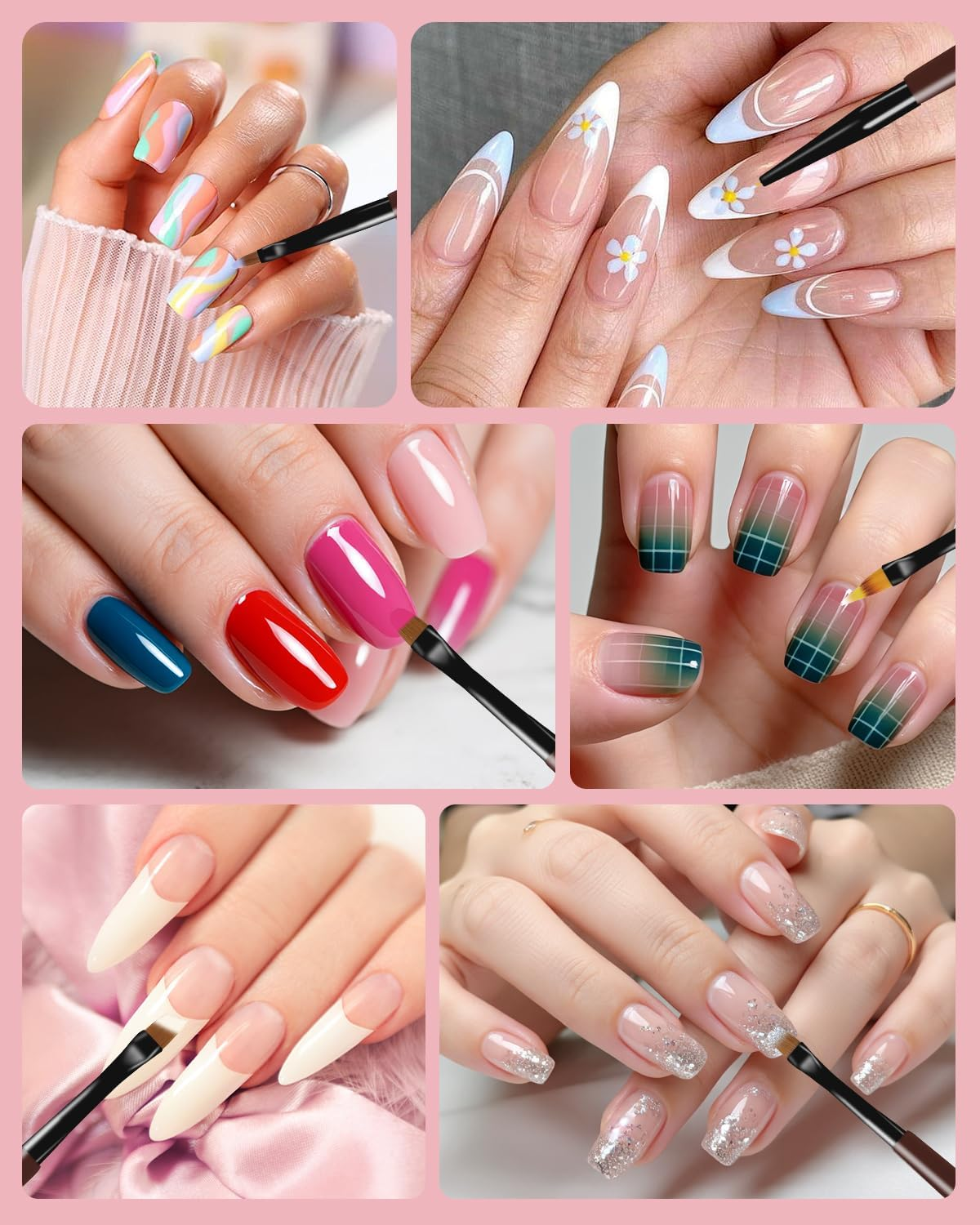 Manicure Pedicure Set - Pedicure Set Foot Care Electric Nail Cutter with 9 Pieces Brush for Gel Nails Electric Nail Drill, for Gel Nails Set, Nail Design Nail Set Nail DIY Nail Art Tool image number 3