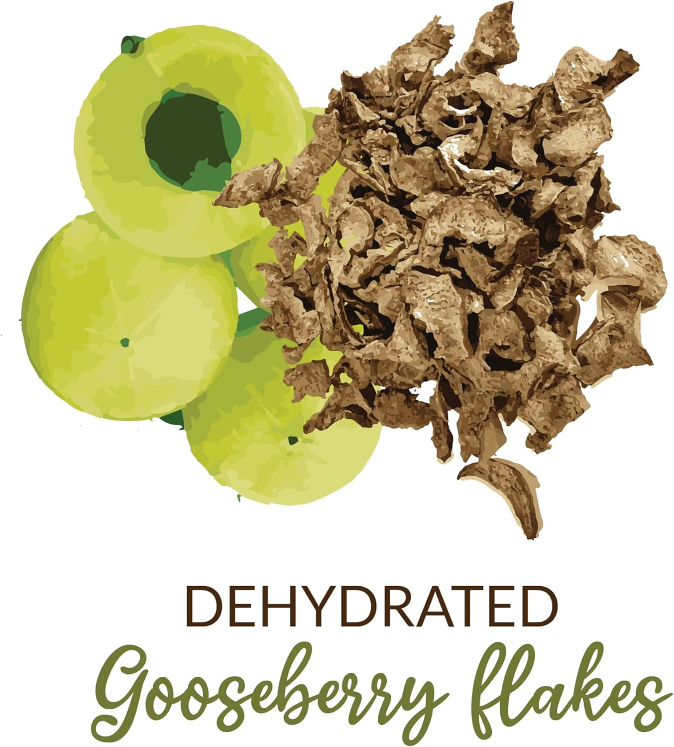 SHROOTS Dehydrated Gooseberry (Amla) Flakes Pure Vegetarian Gluten-Free No Added Sugar Easy Cooking Essential Machine Dried Vegetables with Natural Aroma Ideal for Everyday Meals 5.29 Oz, Pack of 1 image number 3