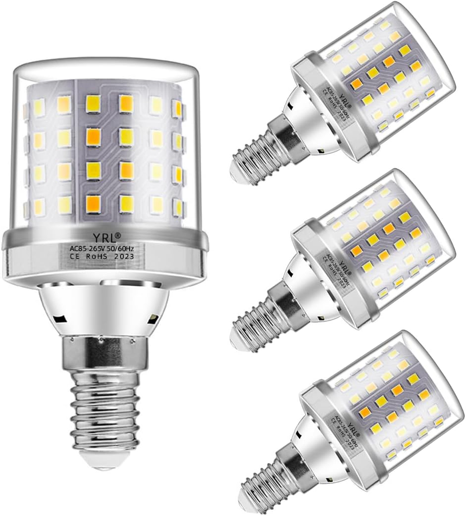 Mini LED Corn Bulbs 9W, B15 Bayonet Light Bulbs, Warm White 3000K, 80W Incandescent Equivalent, 800LM Non-Dimmable, Corn Light for Home Lighting, Pack of 4 (3000K-Warm White, B15) image number 3