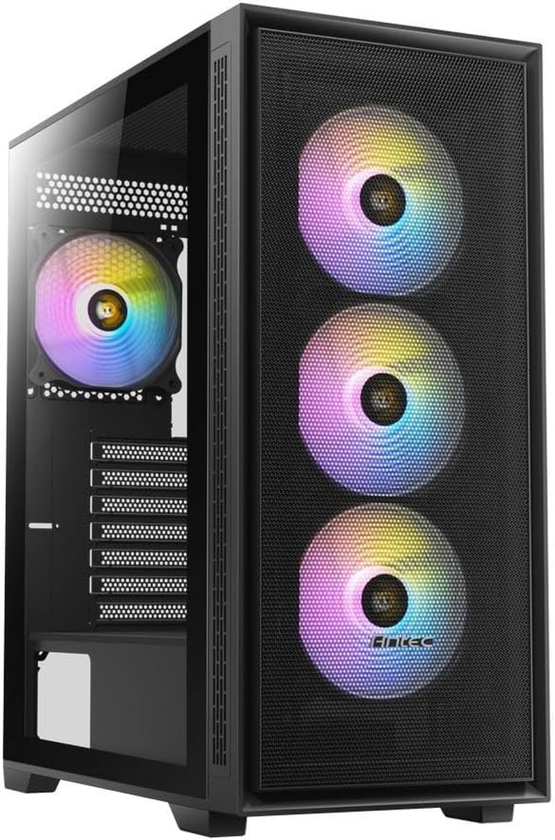 Antec AX81 Elite ARGB TG Mid-Tower E-ATX PC Case, Black