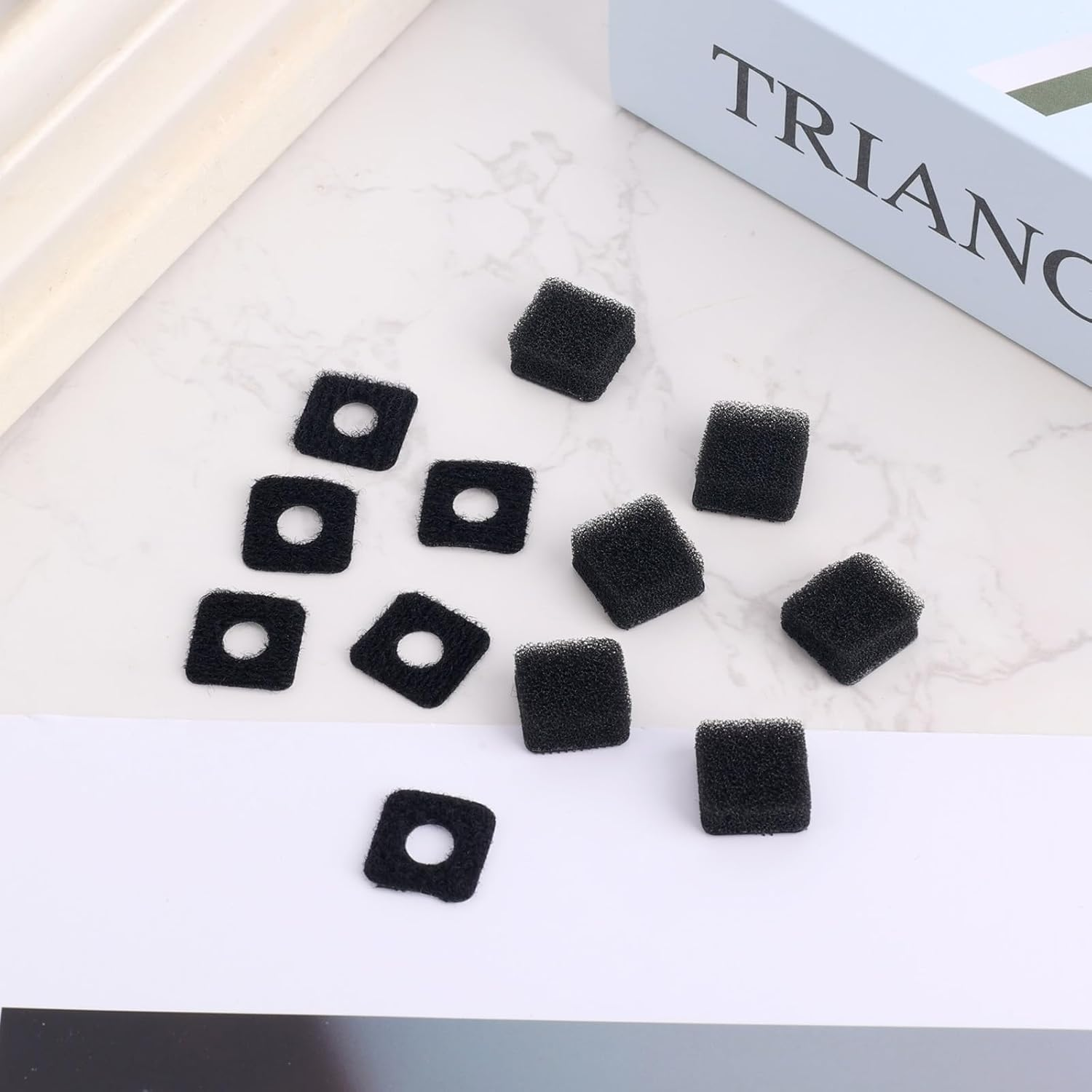 BOXOB 6 Sets Microphone Wind Muff for Insta 360 X4/X3 Camera, Anti-Noise Sponge Mic Windshield Replacement Wind Noise Reduction Cover Accessories for Clear Audio image number 1