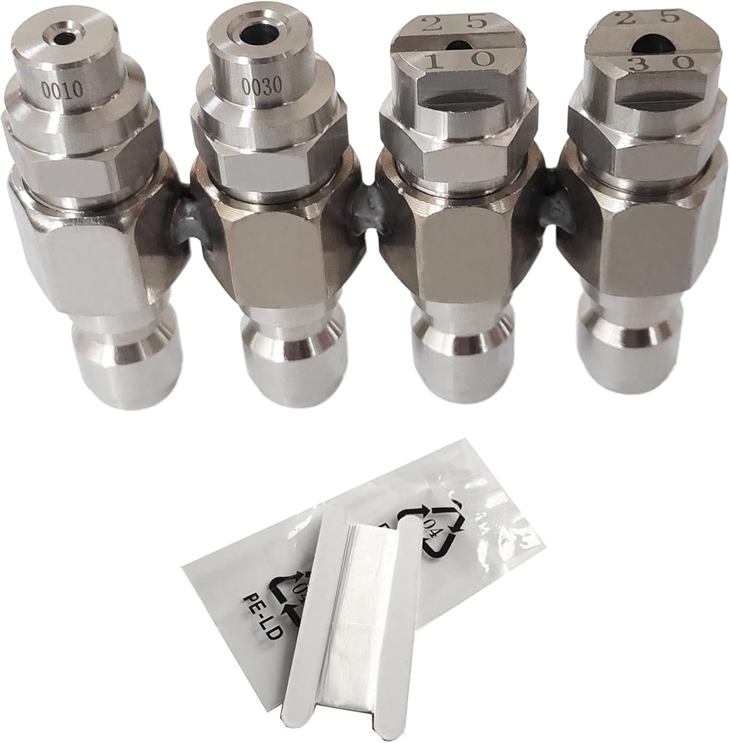 Pressure Washer Nozzle,J Rod 4 Way Washing Tip Holder for 4 GPM Pressure Washer,Jrod Soft Wash System Nozzle 1/4" Quick Connect 0&deg; 25&deg;