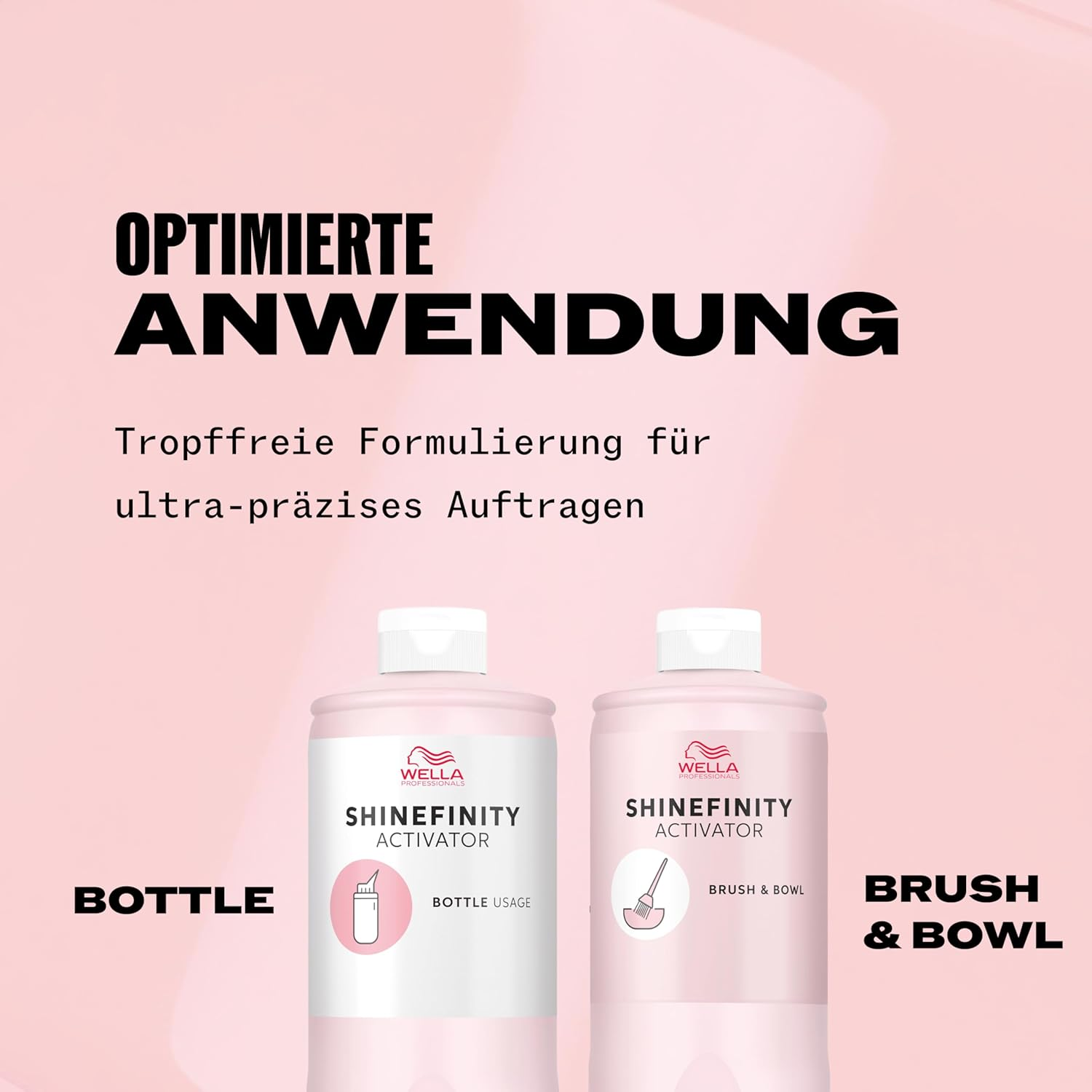 Wella Professionals Shinefinity Activator - Brush & Bowl - 2% Developer for Precise Application with Bowl & Brush - for Shinefinity Glaze Demi-Permanent Tint - Ph Controlled & Gentle - 1L image number 1