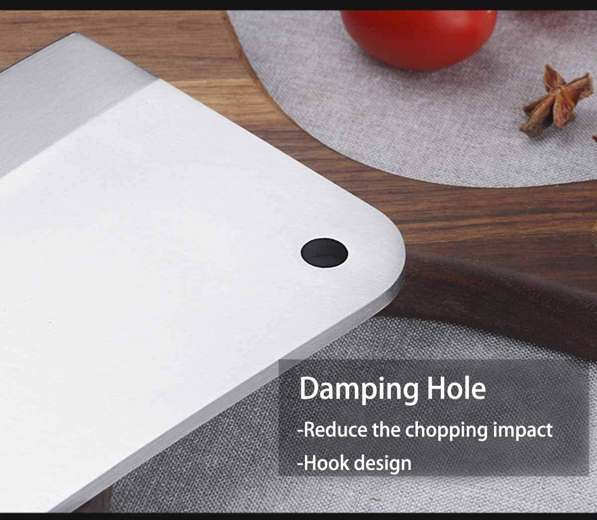 Butcher Knife, Meat Cleaver Knife, 8 Inches Chopping Knife, Super Strong Makes Heavy Duty Easy(Upgraded English Package) image number 5