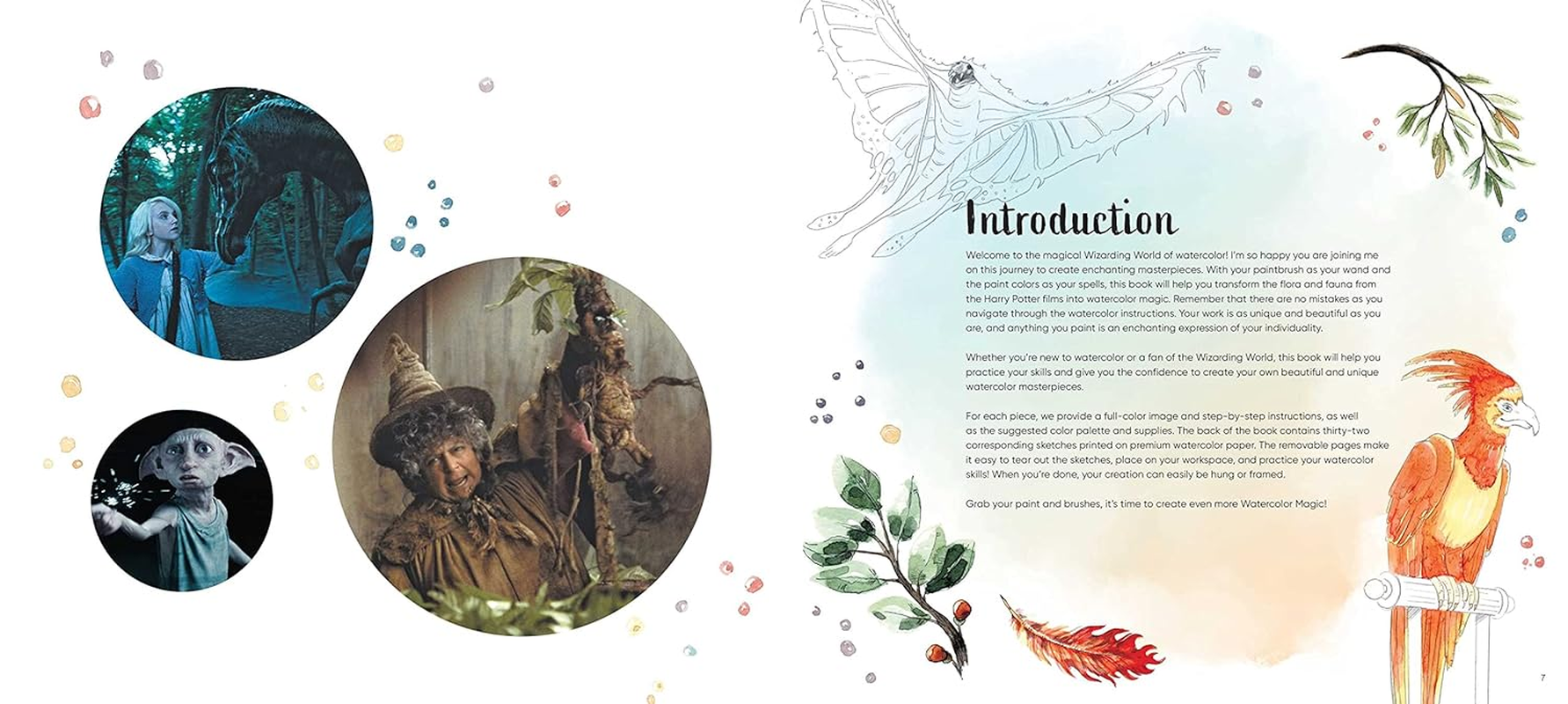 Harry Potter: Watercolor Magic: Flora & Fauna image number 4