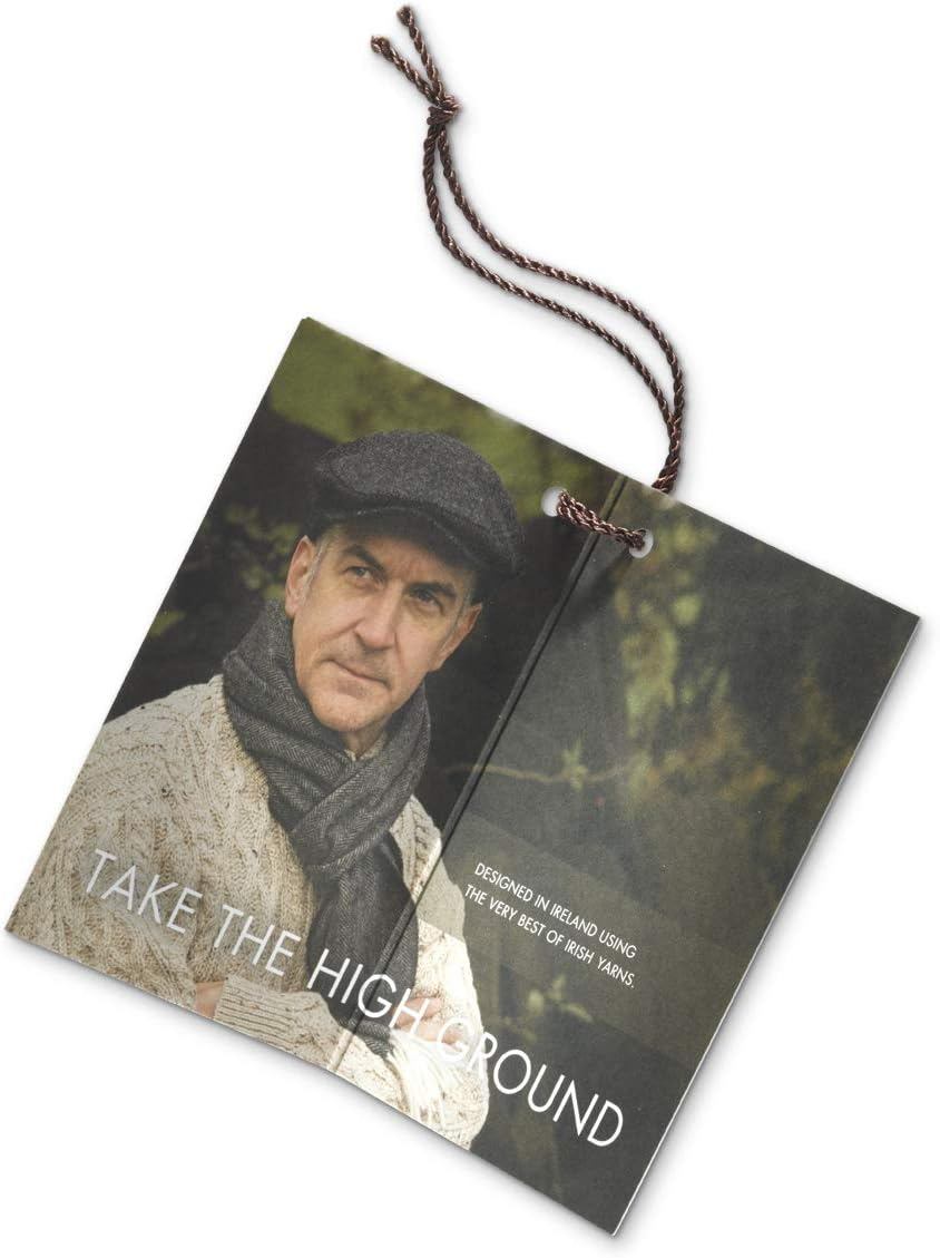 FIA Soft and Warm Irish Wool Plaid Scarf for Men, 12" Wide X 60" Long image number 3