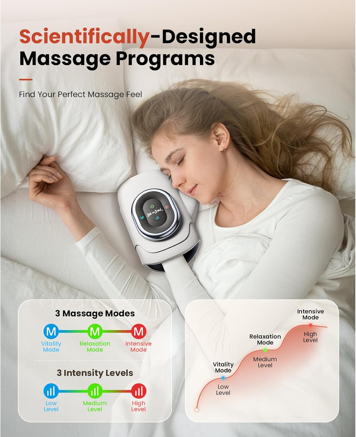 BOB and BRAD Hand Massager with Heat and Compression, Individual Fingers, Cordless & Portable Hand Massager Wrist Massage for Arthritis and Carpal Tunnel, Relax for Home Office, Ideal Gifts for Women Men image number 6