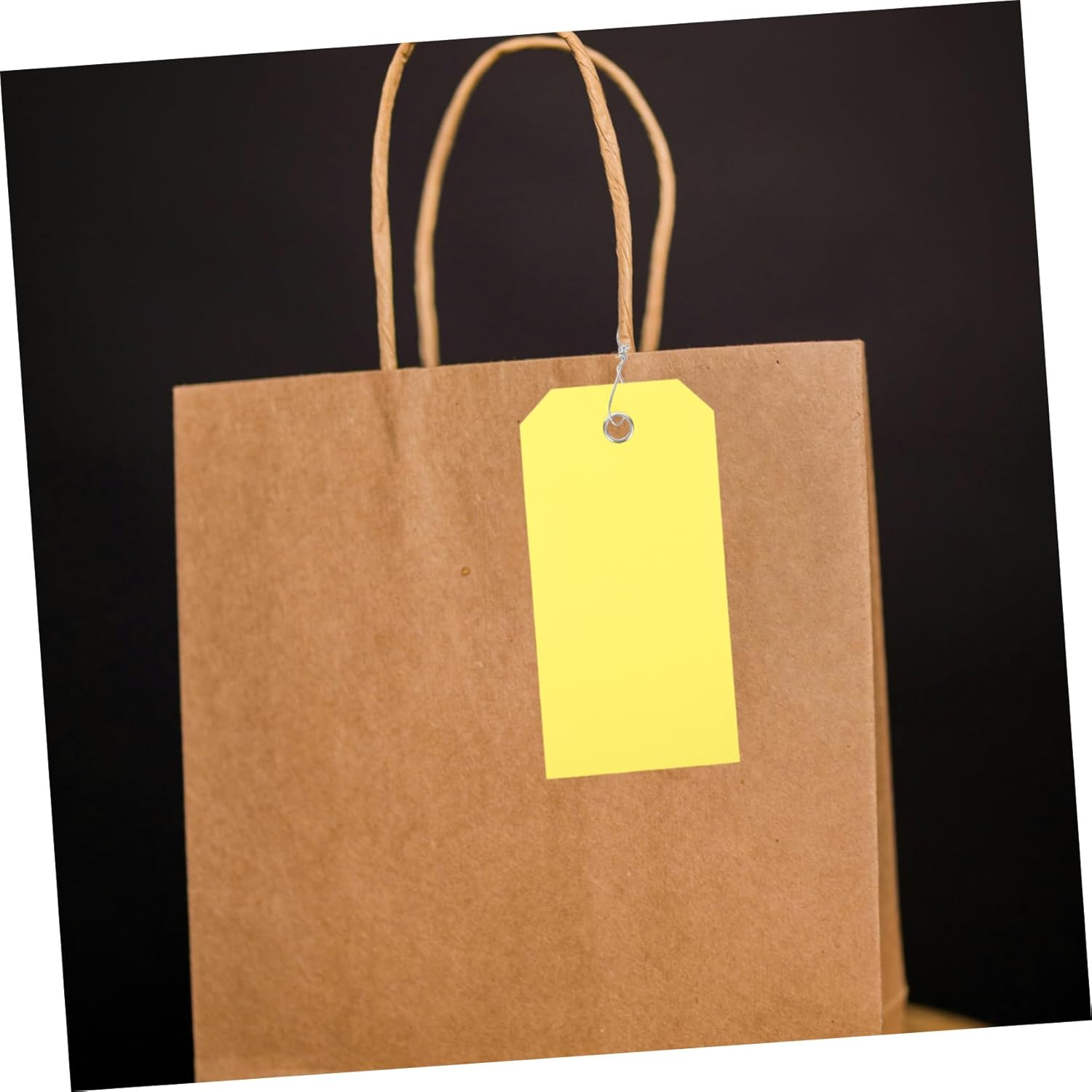 SHOWERORO 100Pcs Writable PVC Luggage Tag Hanging Cards Travel Suitcase Backpacks Identification Tags Wire image number 2