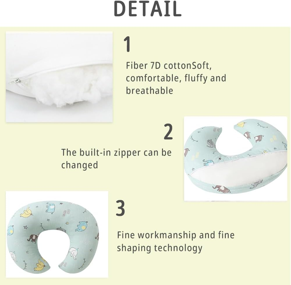 Nursing Pillow for Breastfeeding, Multifunctional Breast Feeding Pillows for Mom, Infant Feeding Support Pillow for 0-12 Months, Newborn Support Pillow for Breastfeeding and Bottle Feeding (Style D) image number 2