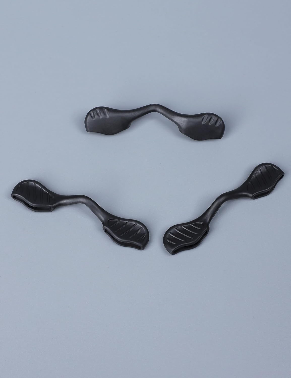 OWORK 3 Pairs Ultra Soft Silicone Sunglass Nose Pads for Oakley Radar Path/Radar Pitch/Radar Range/Radar Xl/Radar Edge OO9184, Push-In Anti-Slip Glasses Nose Piece Replacement Kit Black image number 1