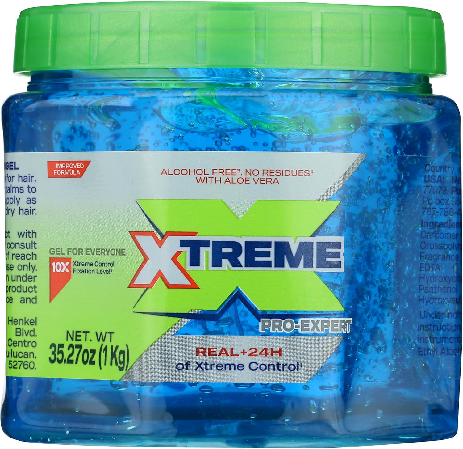 Xtreme Professional Wet Line Styling Gel Extra Hold Blue, 35.26 Oz image number 2