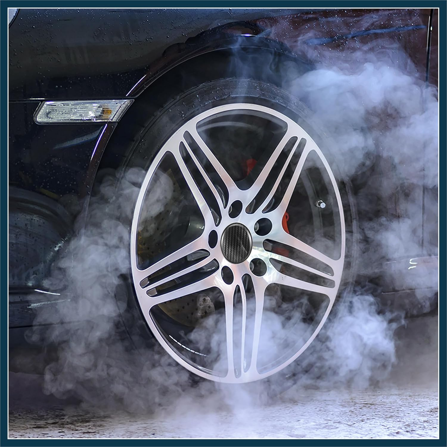 TUCKBOLD 4Pcs 67Mm 68Mm Wheel Center Hub Caps Hubcaps Covers Universal Black Automotive Parts image number 6