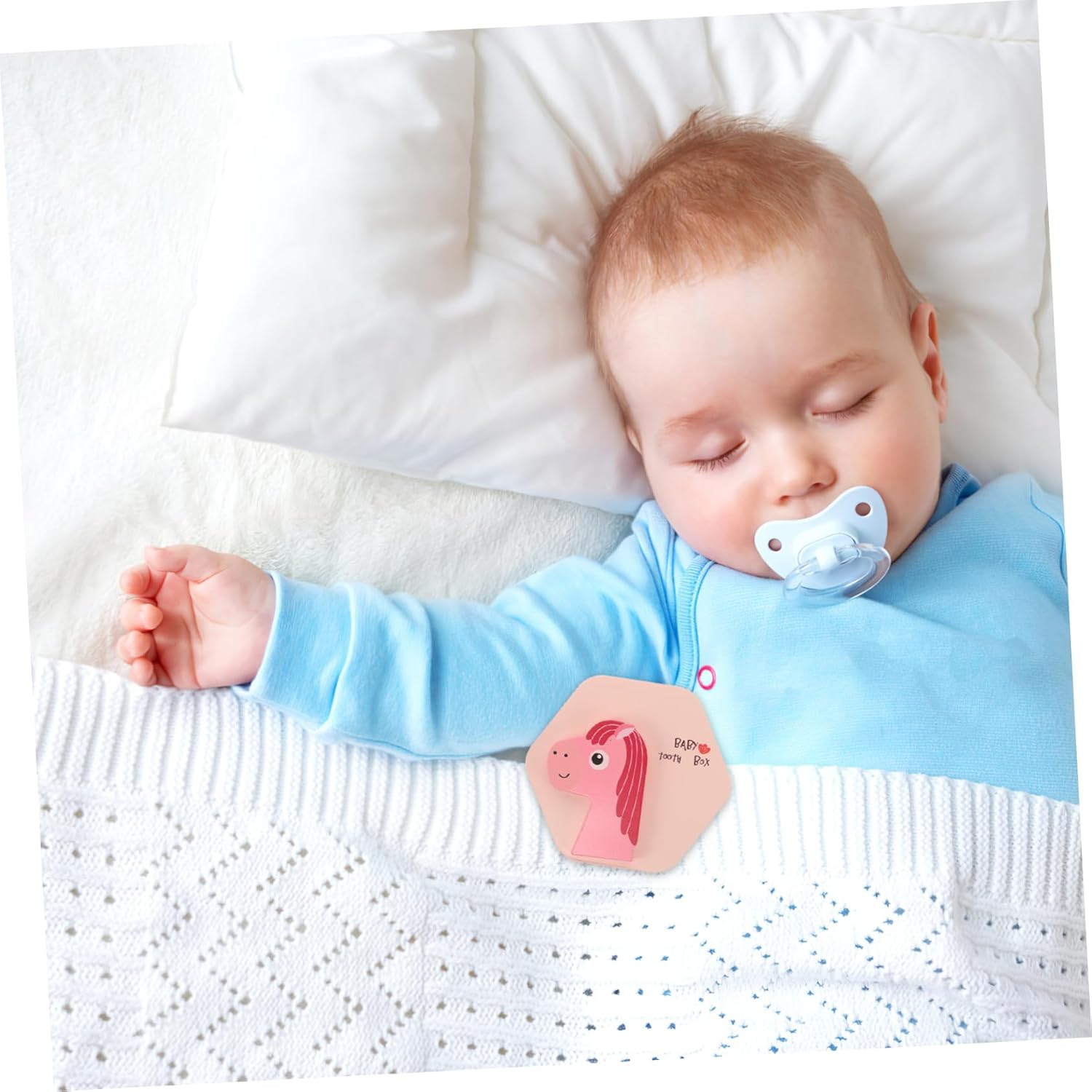 Yardwe Adorable Wooden Tooth Keepsake Box for Tooth Storage Organizer Multifunctional Hair Shower image number 1