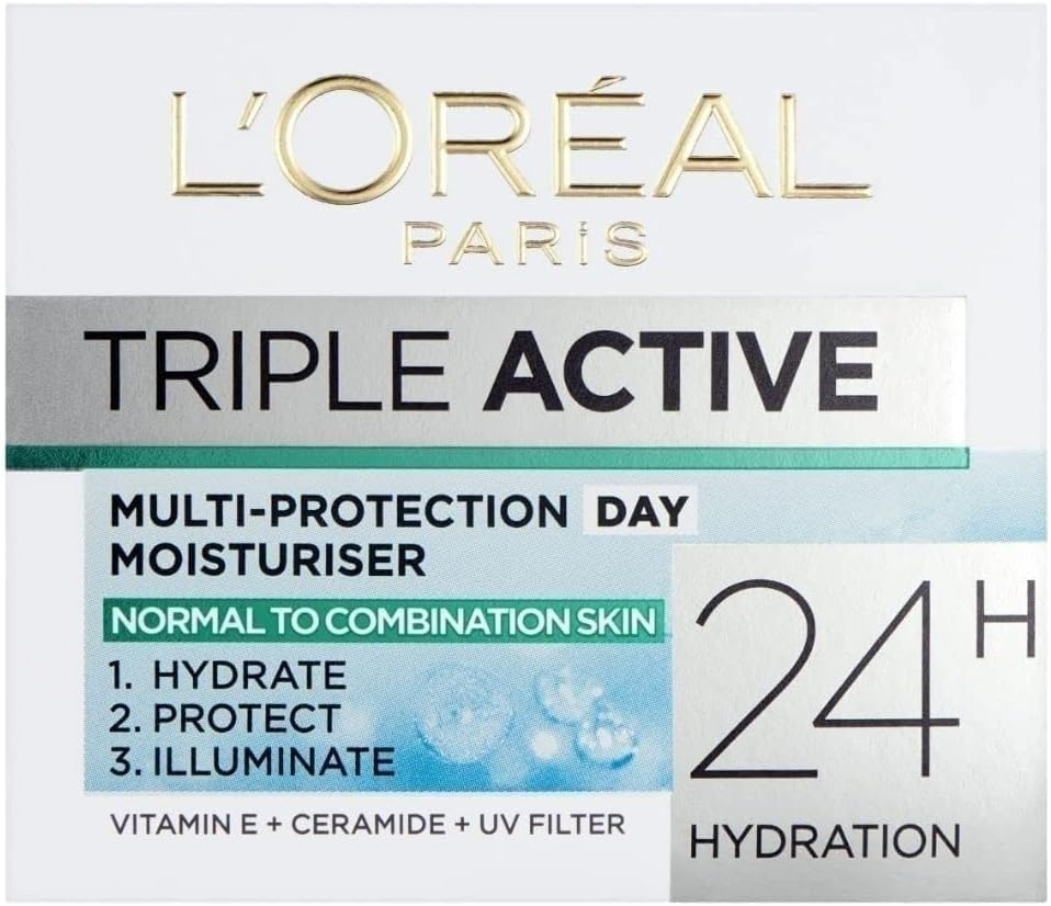 L'Oreal Paris Triple Active Day Multi-Protection Moisturiser 50Ml