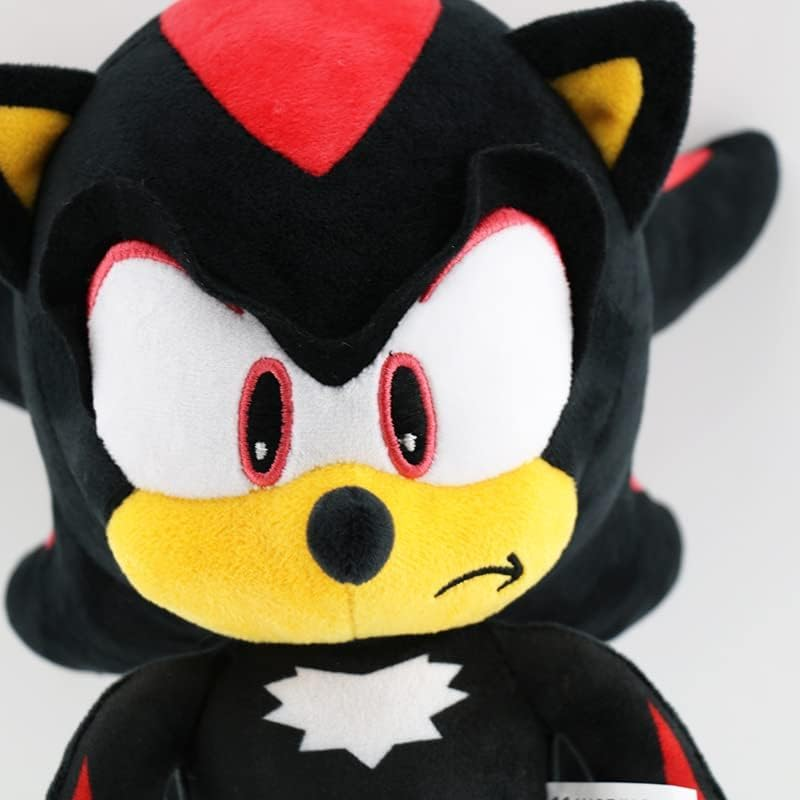For Sonic 11.8" Plush Toys, for Knuckles Shadow Tails Plush Doll Toys Gifts for Boys and Girls Cartoon Character Plush Children (Shadow) image number 4