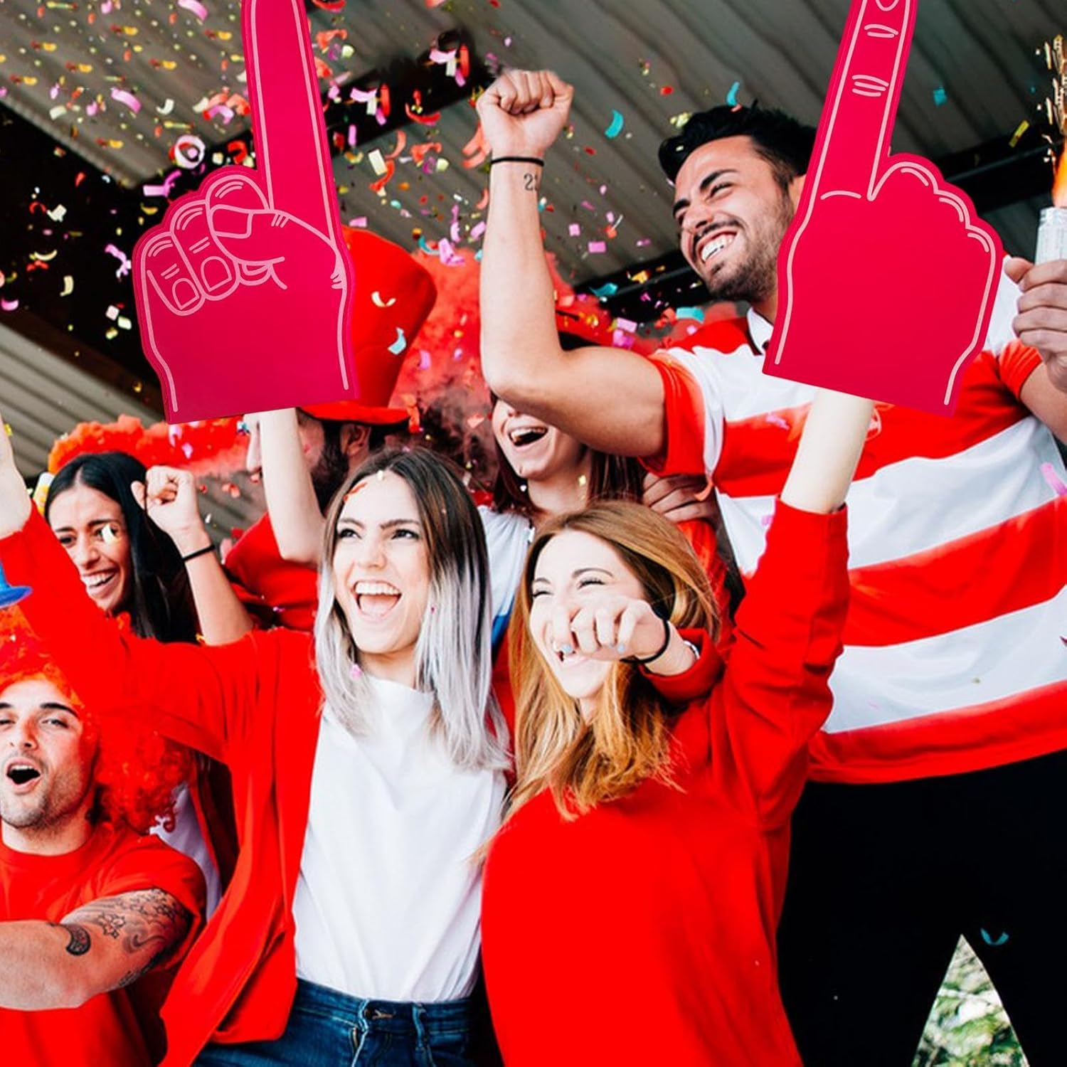 Giant Foam Finger, Giant Foam Hand, Cheer Foam Finger, Gladiators Foam Finger, Large Foam Hand Pointing Finger for Sports Fans, Eva Foam Hand Finger for Sports Events, Cheerleading Competition - Green image number 5