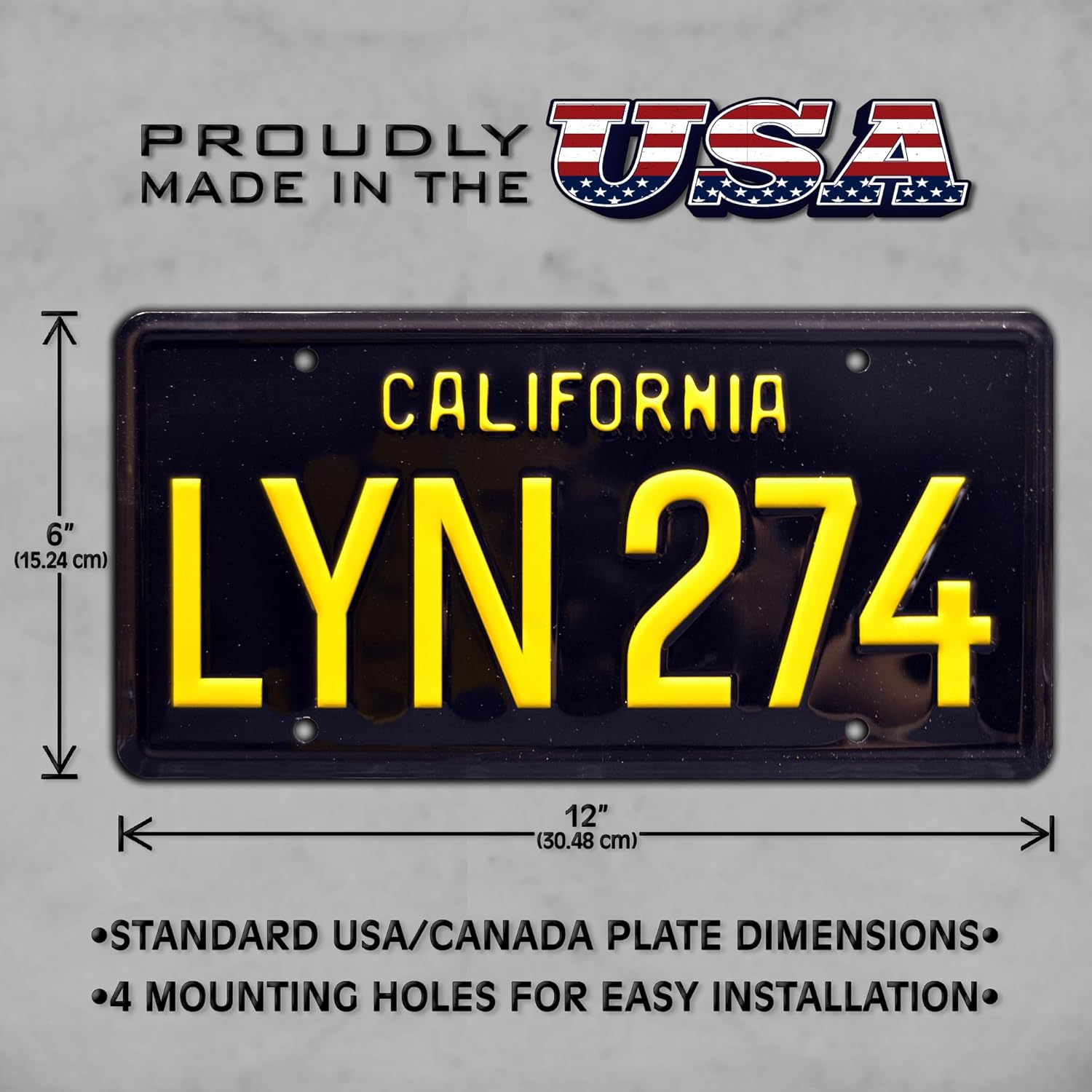 Gone in 60 Seconds | LYN 274 | Metal Stamped License Plate image number 2