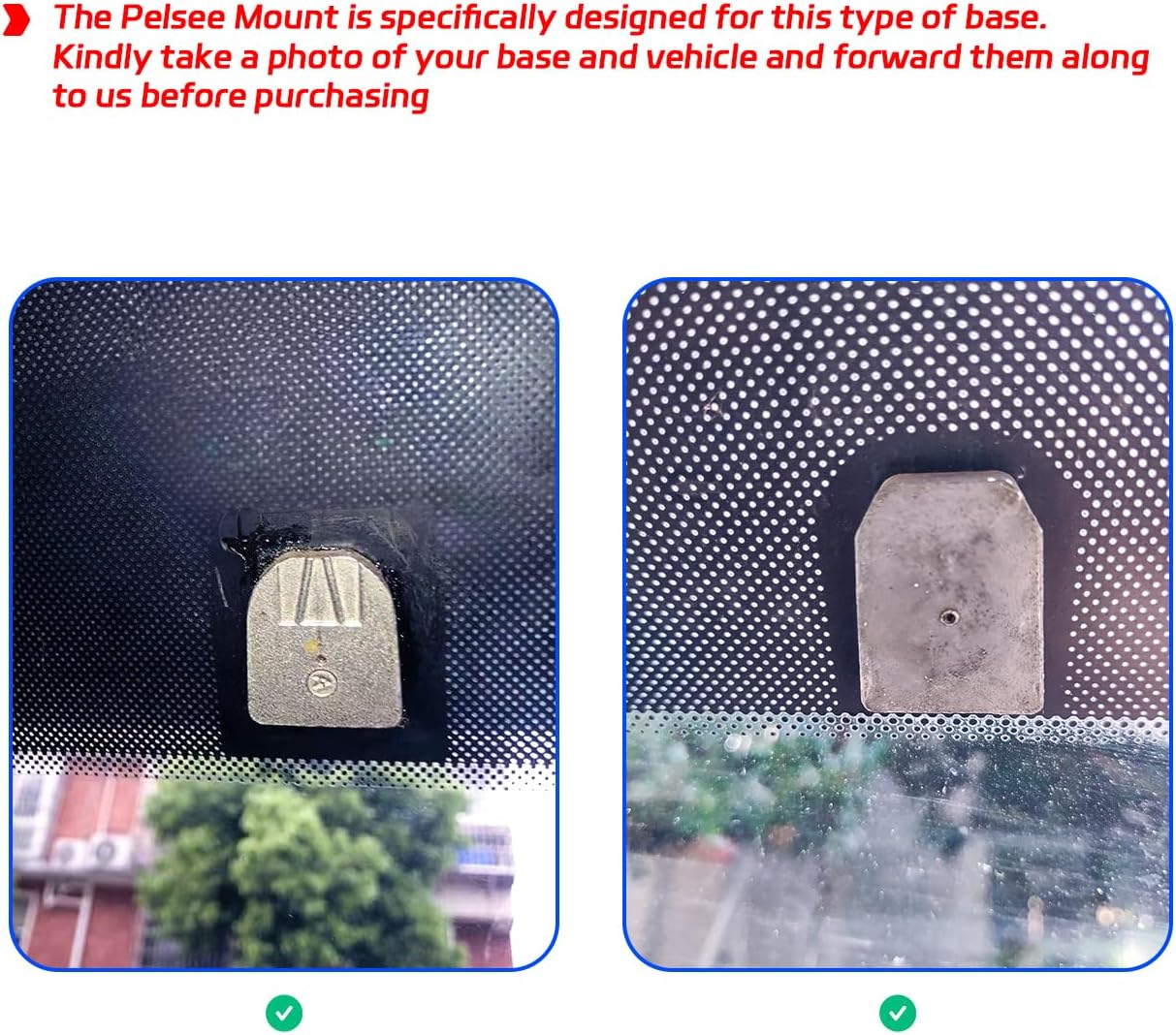 Pelsee Bracket for 12&lsquo;&rsquo; Mirror Dash Cam Rear View Dash Camera Mount