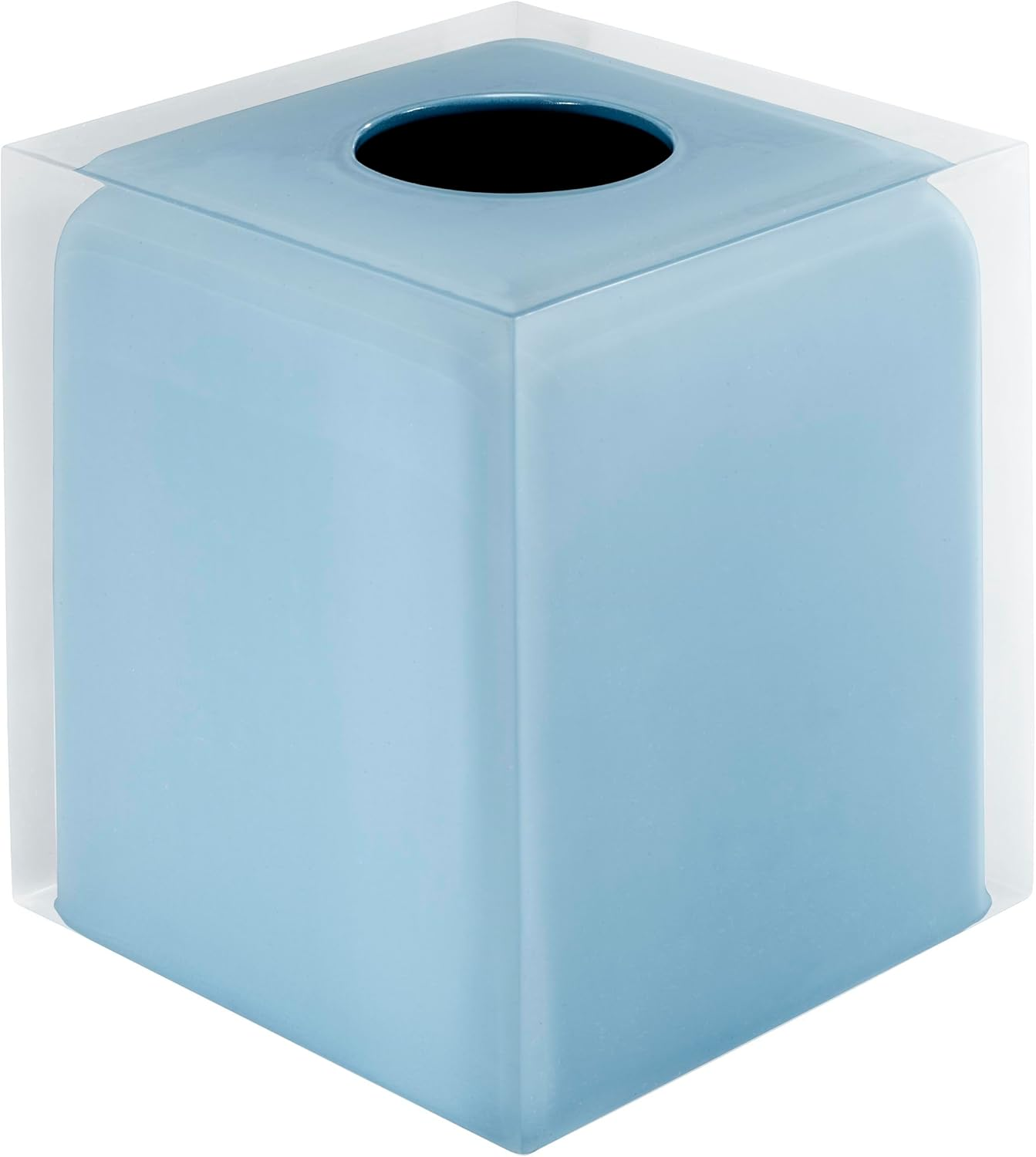 IZOD Accessories Resin Bathroom Essentials, Jar, Blue