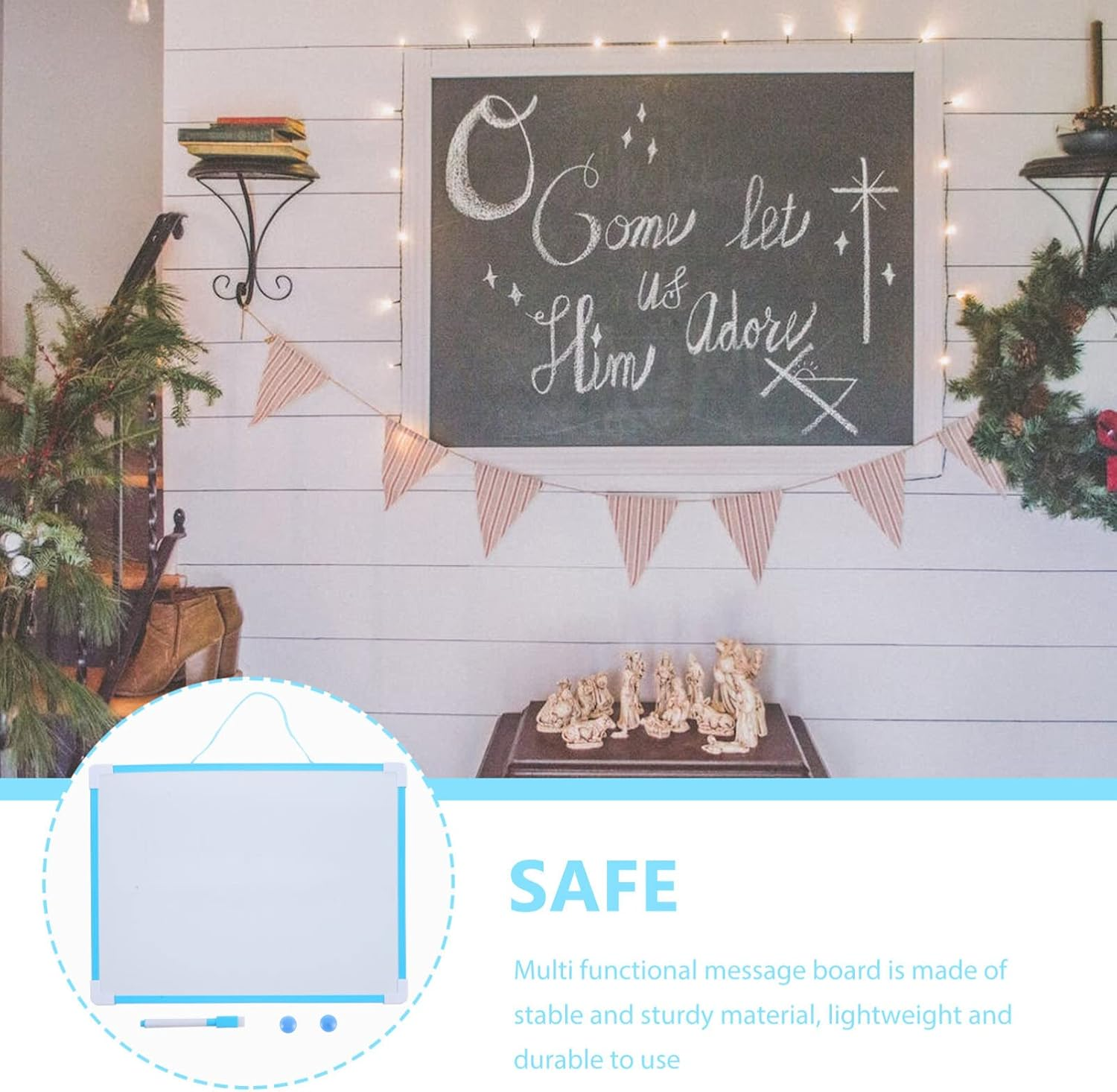 Ifundom Magnetic Whiteboard Multifunctional Note Board for Students Decorative Memo Board Erasable Surface for Home Office for Weekly Plan and Message Display