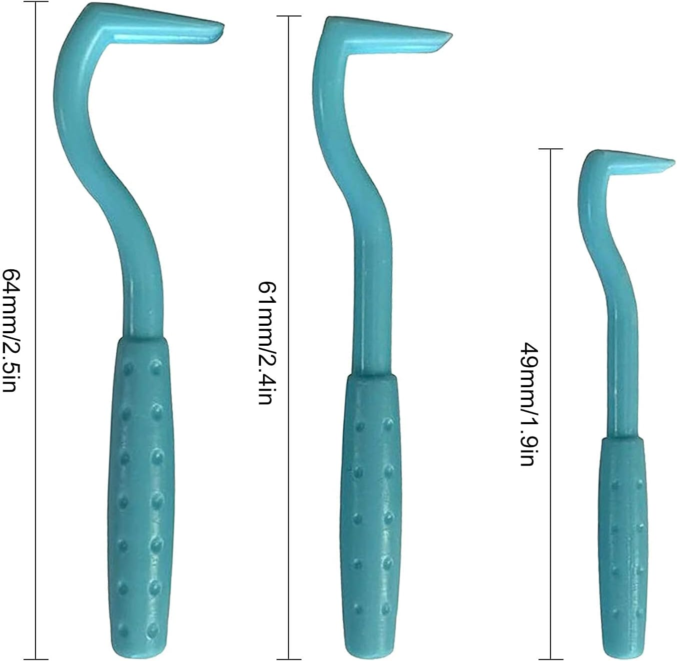 Cats and Humans Plastic Tick Puller Tick Grabber, 3Pcs Tick Remover Tick Remover Tick Puller Removal Tick Grabber,Tick Removal Tick Picker Flea Removal Tool,Tick Hook Louses Pliers Remover,Blue image number 4