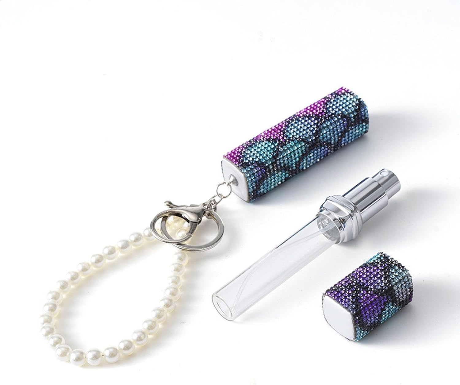 Nuyhgtr Empty Refillable Perfume Bottle, Rhinestone Perfume Bottle, 10Ml Perfume Spray Bottle, Creative Perfume Dispenser, Travel Perfume Bottle, for Travel, Parties, Datings, and Business Occasions image number 3