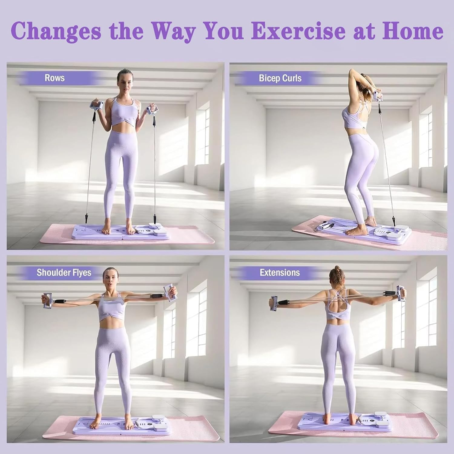 Pilates Board, Multifunctional Abdominal Board, Foldable Pilates Reformer Board for Home, 5 in 1 Pilates Sliding Board, Ab Core Trainer, Ab Trainer Machine, Ab Board, Exercise Board image number 3