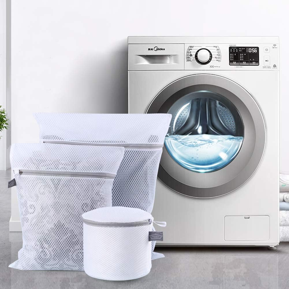 Kimmama Laundry Bags Mesh Wash Bags, Bra Washing Bag for Laundry, Net Washer Sack with Zipper, Lingerie Pouch for Cleaning and Drying Underwear, Delicates, Brassiere, Bralette, Undergarment image number 4