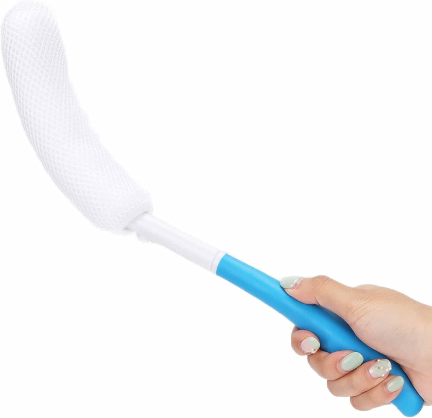Bath Brush, Long Curved Handle Soft Sponge Body Cleansing Exfoliating Shower Brush image number 6