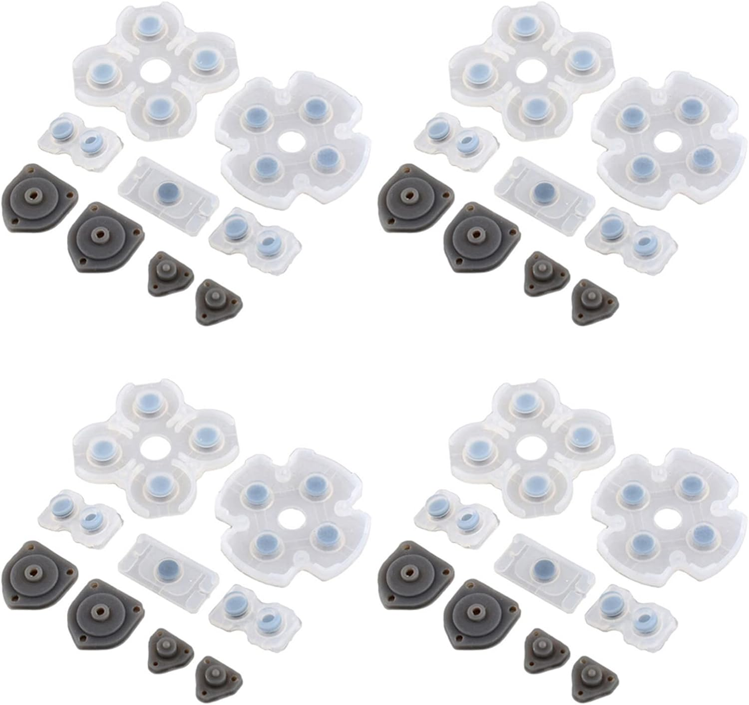 3 Set Silicone Conductive Rubber Pad Keypads for Sony Playstation 4 PS4 Controller for Dualshock 4 Buttons Repair Replacemet Part image number 2