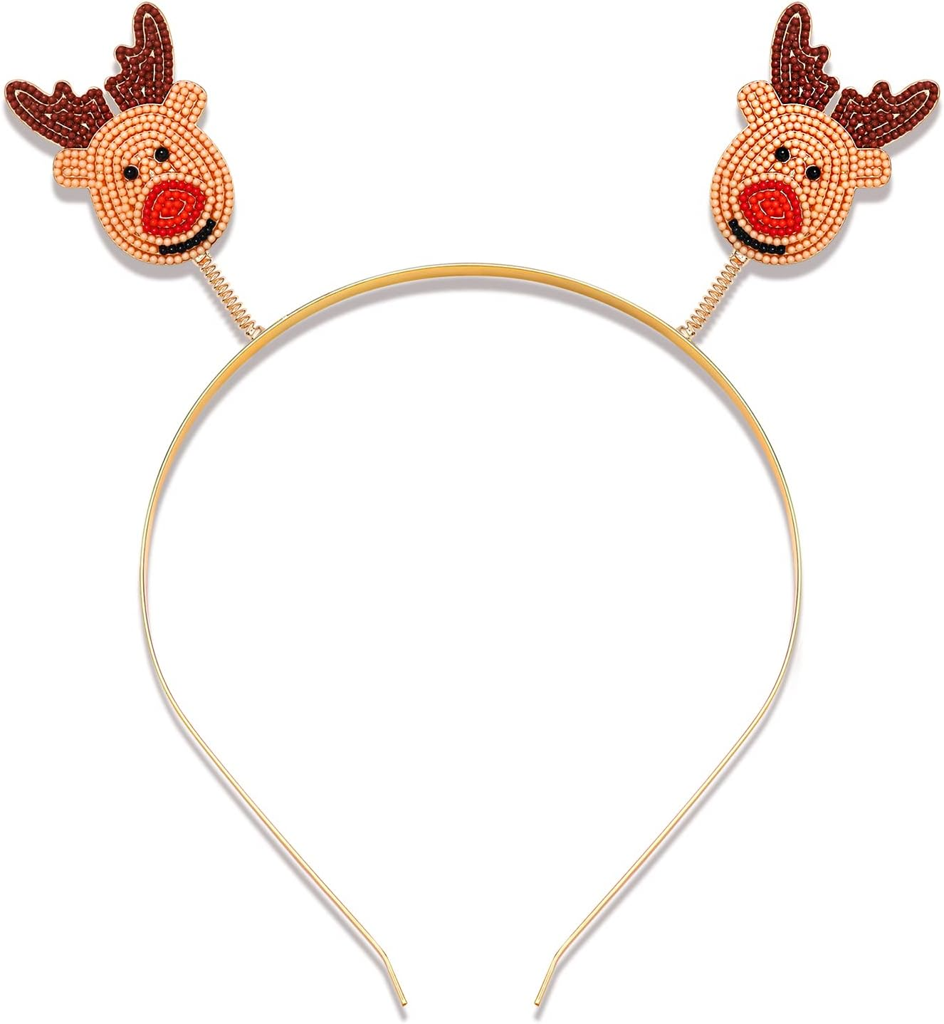 NVENF Christmas Headbands Festive Holiday Hairband for Women Xmas Tree Elk Snowflake Headbands Christmas Party Headwear Gifts