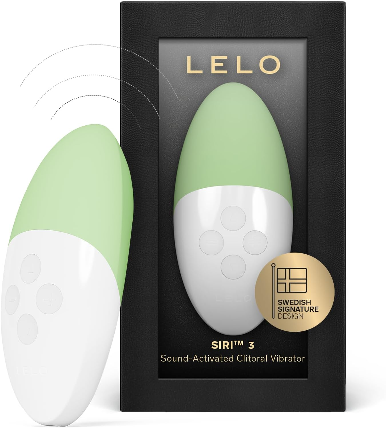 LELO SIRI 3 Sound Activated Small Personal Vibrator, Mini Massager with 8 Pleasure Settings, Small Clit Vibrator with Soundsense Technology, Waterproof Bullet Vibrator for Clit, Calm Lavender