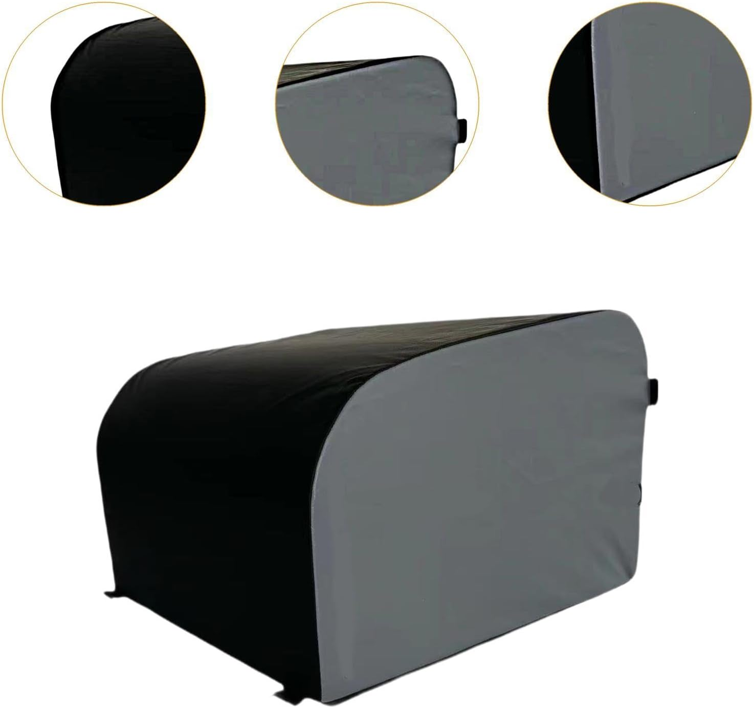 Generic Hip Thrust Machine Bench Platform, Glute Bridge Exercise Booty Workout Box for Jumping Full Body Workout Women Men Fitness - Black image number 4