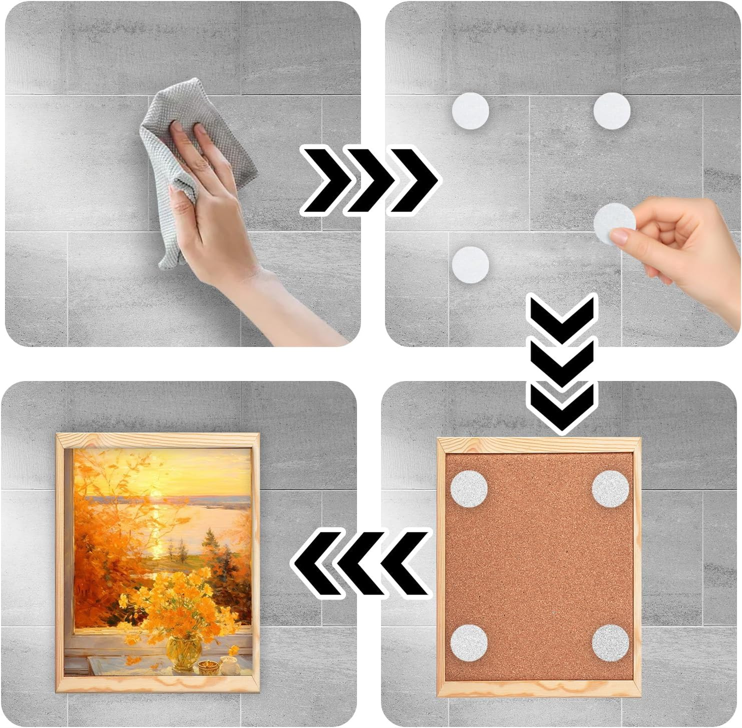 1000Pcs Velcro Dots,15Mm White round Glue Dots, Double-Sided Adhesive Hook and Loop with Self-Adhesive Backing, Suitable for Handicrafts, Schools, Homes, and Offices image number 1