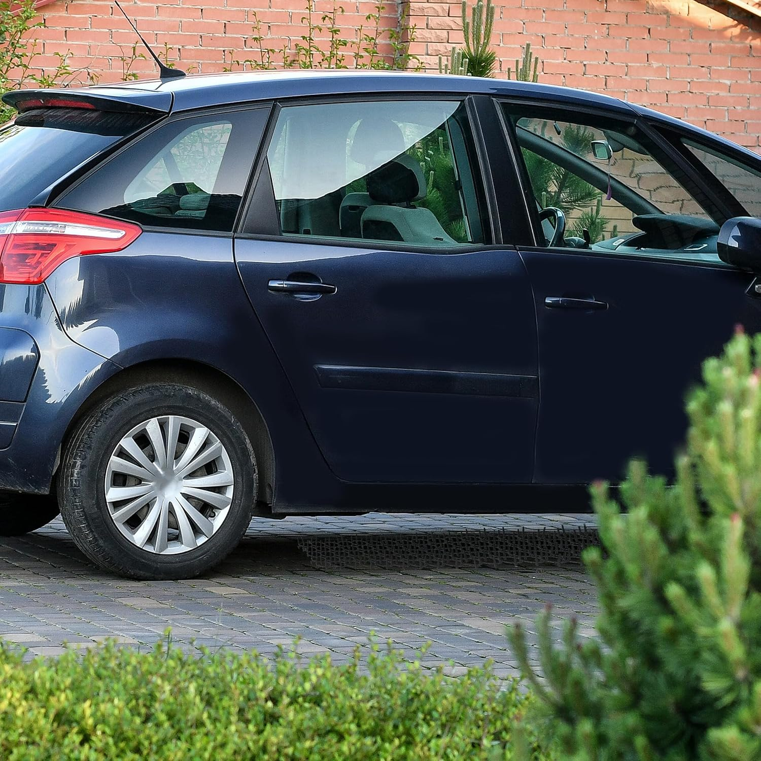 Relaxdays Thorn Grid, Set of 6, Marten & Cat Repellent, Protection for Beds, Plants, Plastic, Spiked Mat, Black image number 6