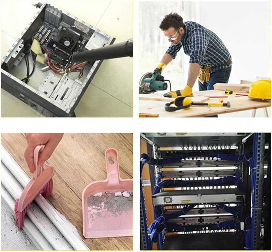 Leaf Blower Lightweight Cordless Industrial Hair Dryer Rechargeable Blowing and Suction Dual-Purpose Electric Leaf Blower Dust Removal Lithium Electric Blower for Lawn Care and Snow Blowing