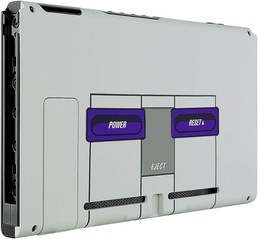 Extremerate Soft Touch Grip the Great Wave Console Back Plate DIY Replacement Housing Shell Case for Nintendo Switch Console with Kickstand - Joycon Shell NOT Included