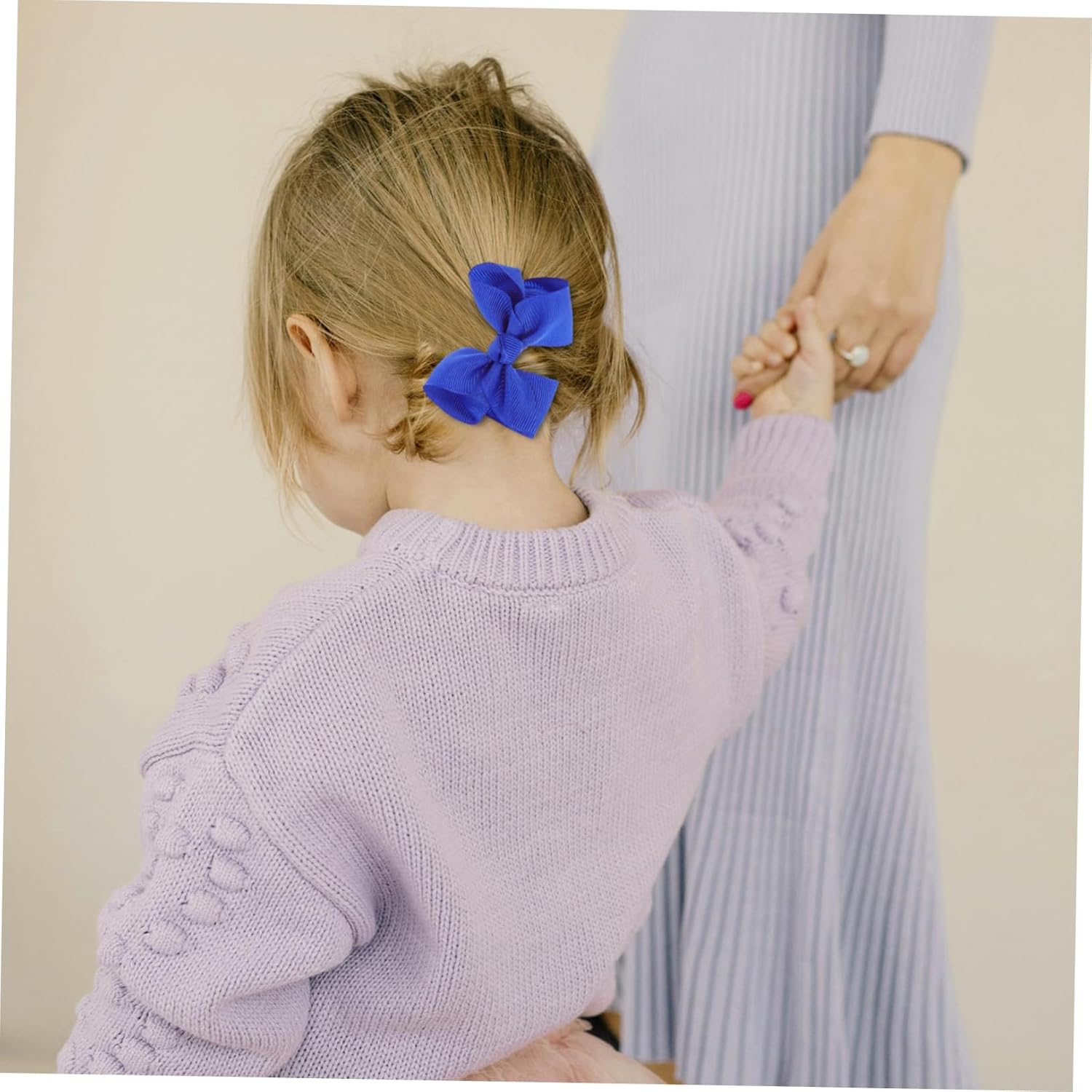 COOLHIYA 36 Pcs Barrettes Mini Bow Hairpin Girl Hair Accessories Royal Blue Hair Accessories Blue Hair Bow Bulk Blue Bows Hair Clips for Hair Bows for Ribbons Navy image number 6